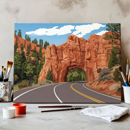 Zion Scenic Drive | Paint by Numbers Kit