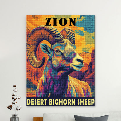 Zion National Park Animal Diamond Painting