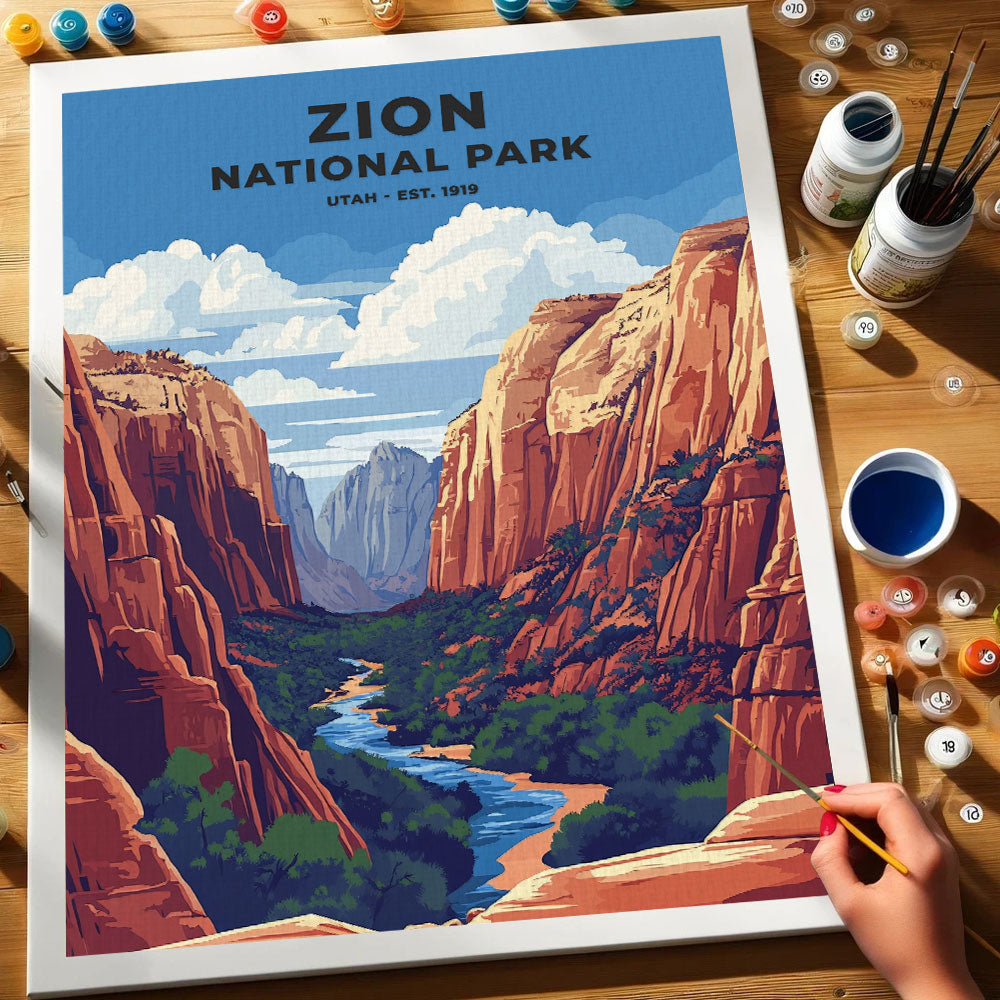 Zion National Park Heritage Edition | Paint by Numbers Kit