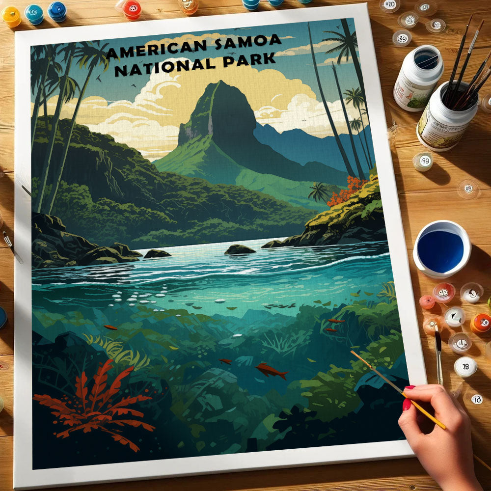 American Samoa National Park | Paint by Numbers Kit