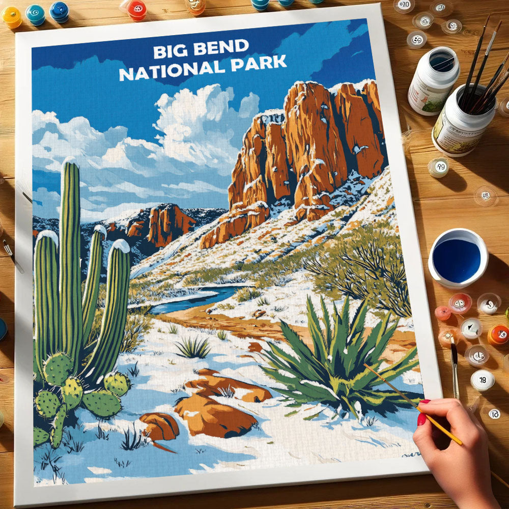 Big Bend National Park Winter | Paint by Numbers Kit