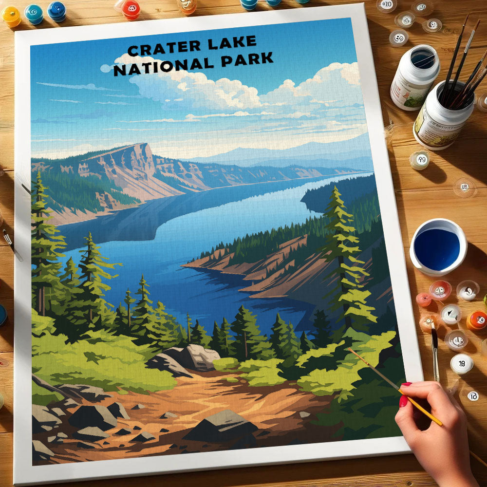 Crater Lake National Park | Paint by Numbers Kit