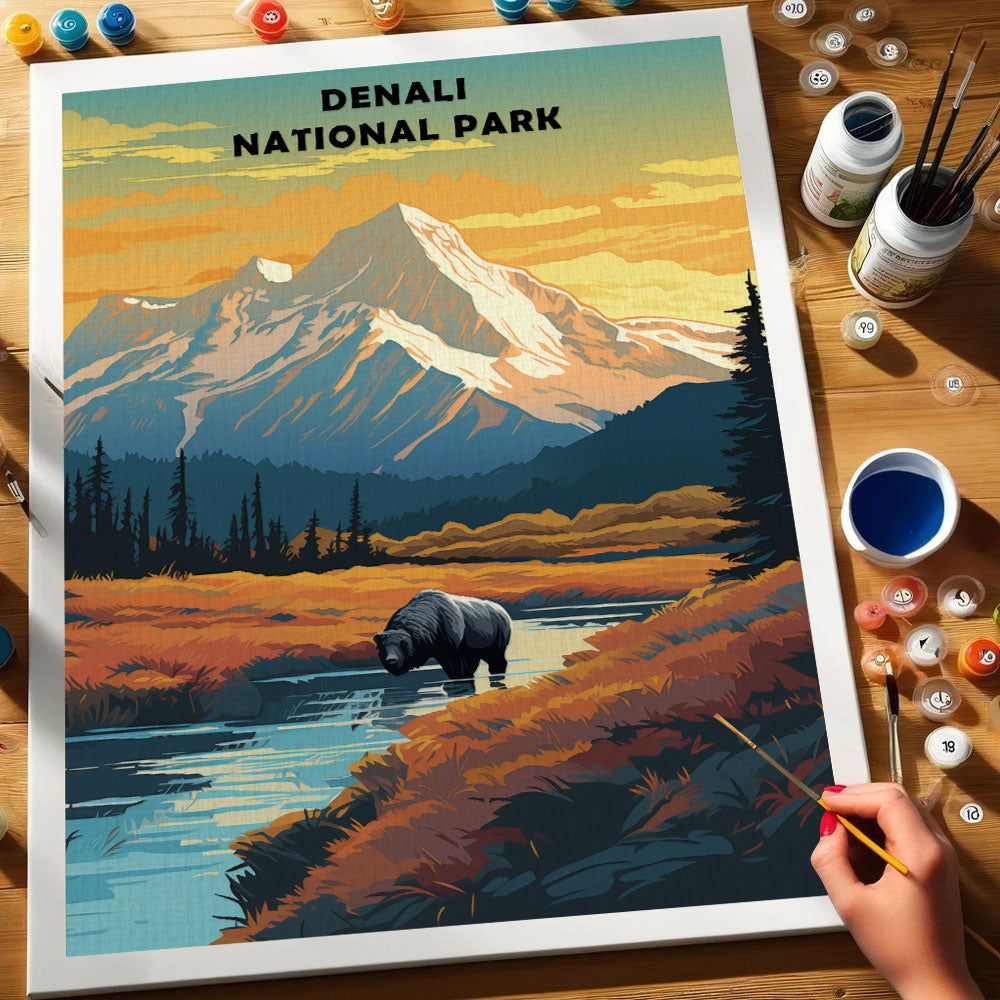 Denali National Park and Preserve | Paint by Numbers Kit