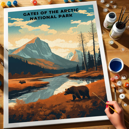 Gates of The Artic National Park | Paint by Numbers Kit