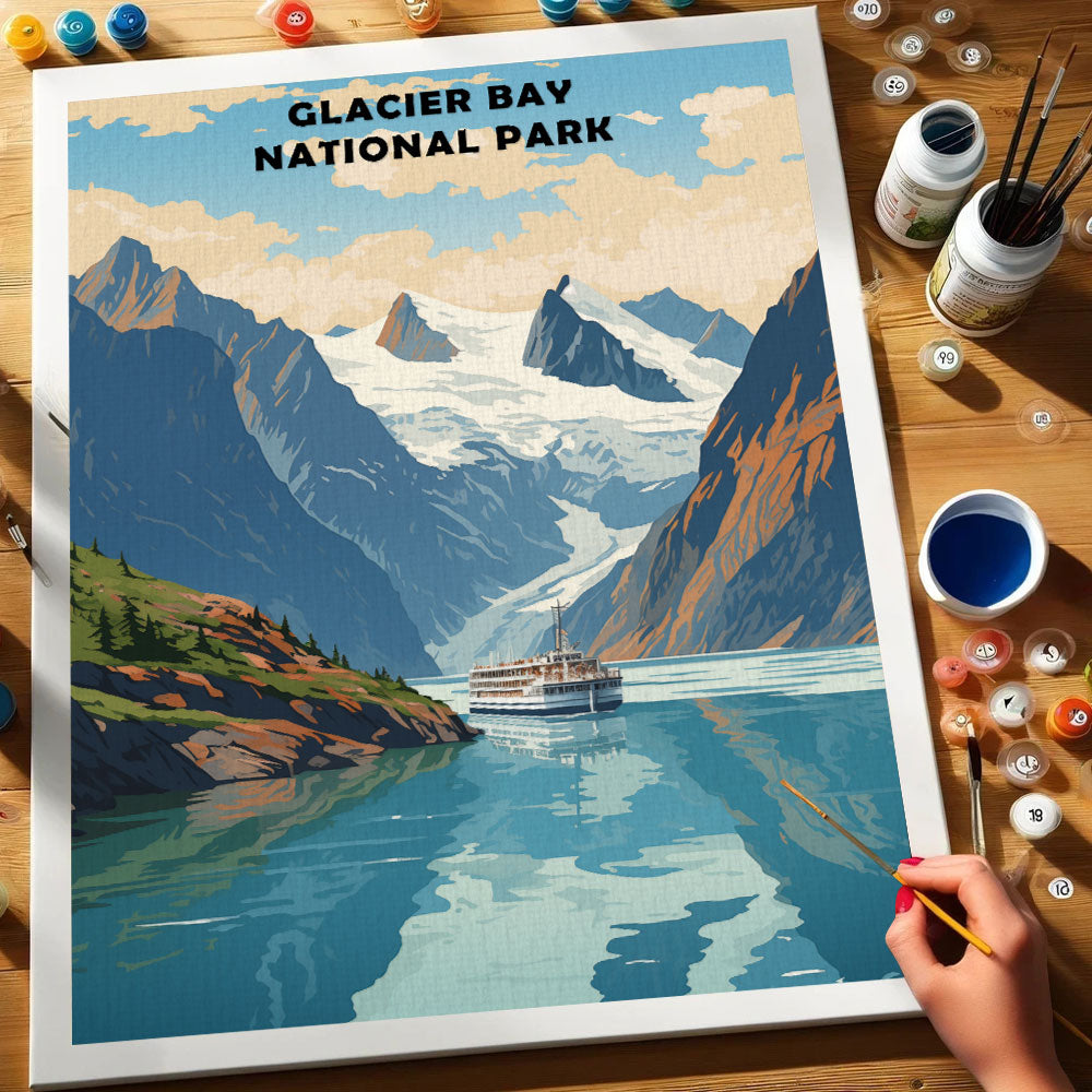 Glacier Bay National Park | Paint by Numbers Kit