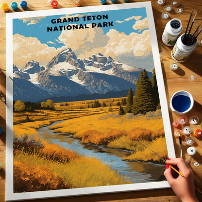 Grand Teton National Park | Paint by Numbers Kit