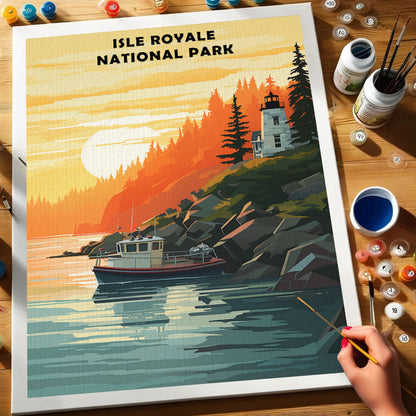 Isle Royale National Park | Paint by Numbers Kit