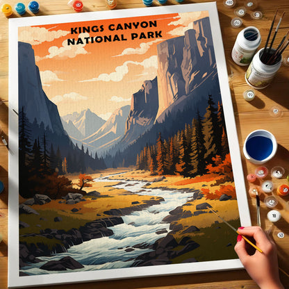 Kings Canyon National Park | Paint by Numbers Kit