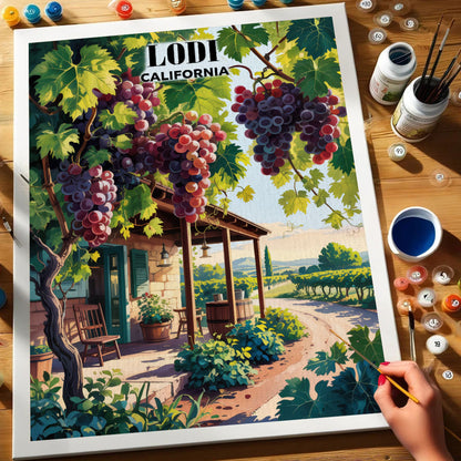 Lodi Wineries, California | Paint by Numbers Kit