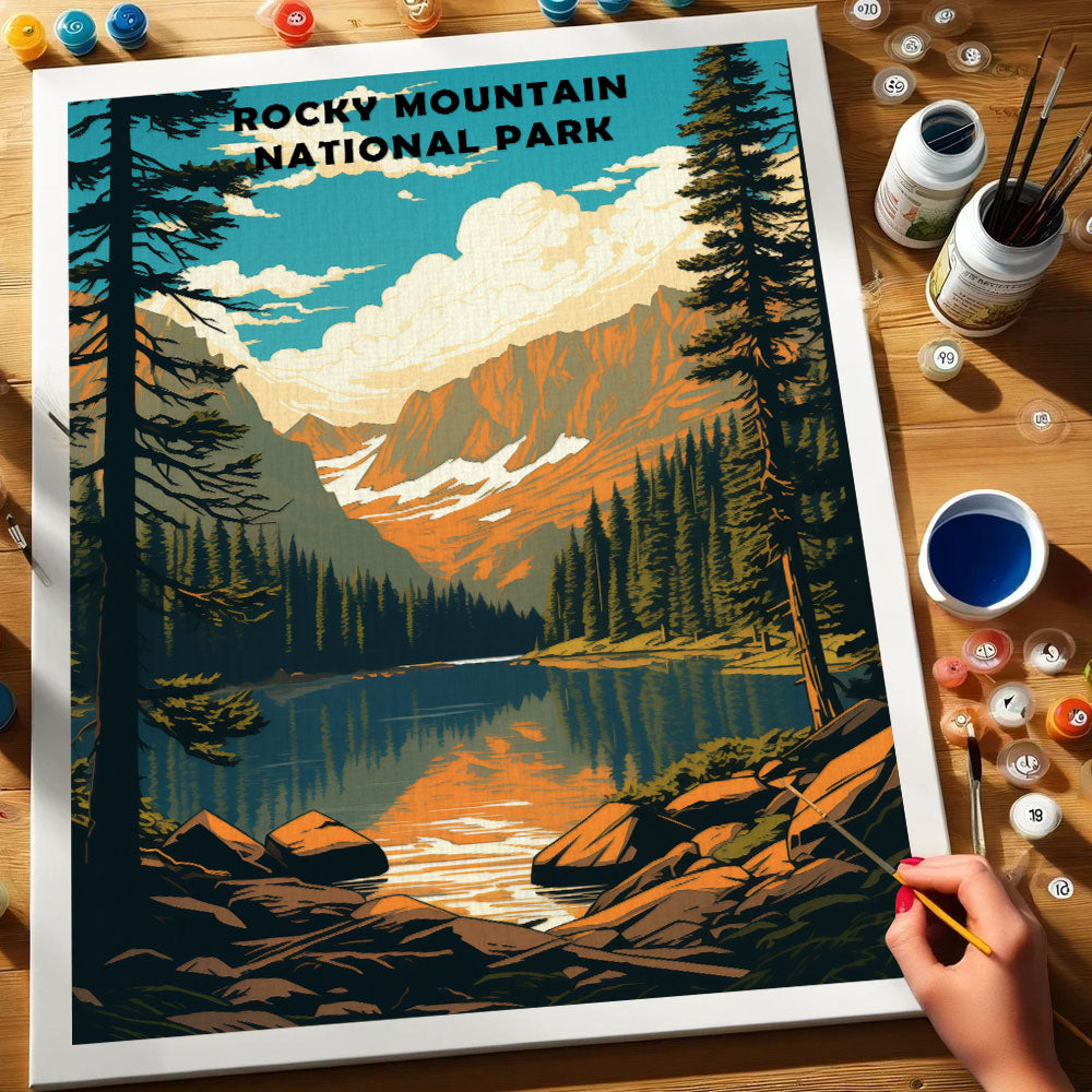 Rocky Mountain Park | Paint by Numbers Kit