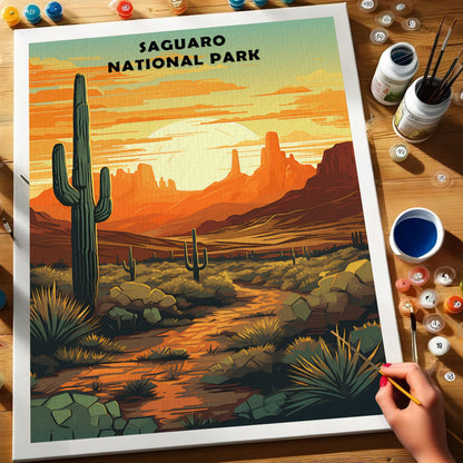 Saguaro National Park | Paint by Numbers Kit