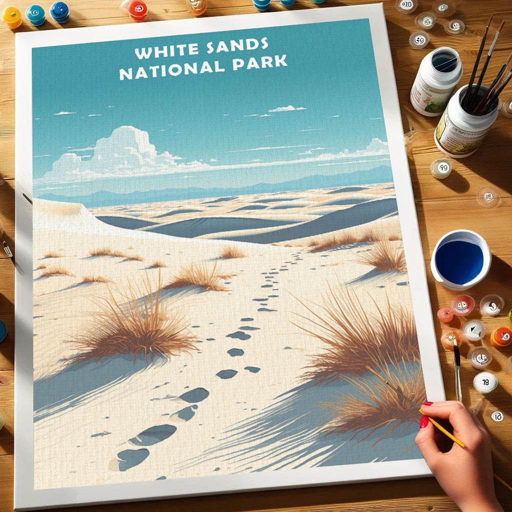 White Sands National Park | Paint by Numbers Kit