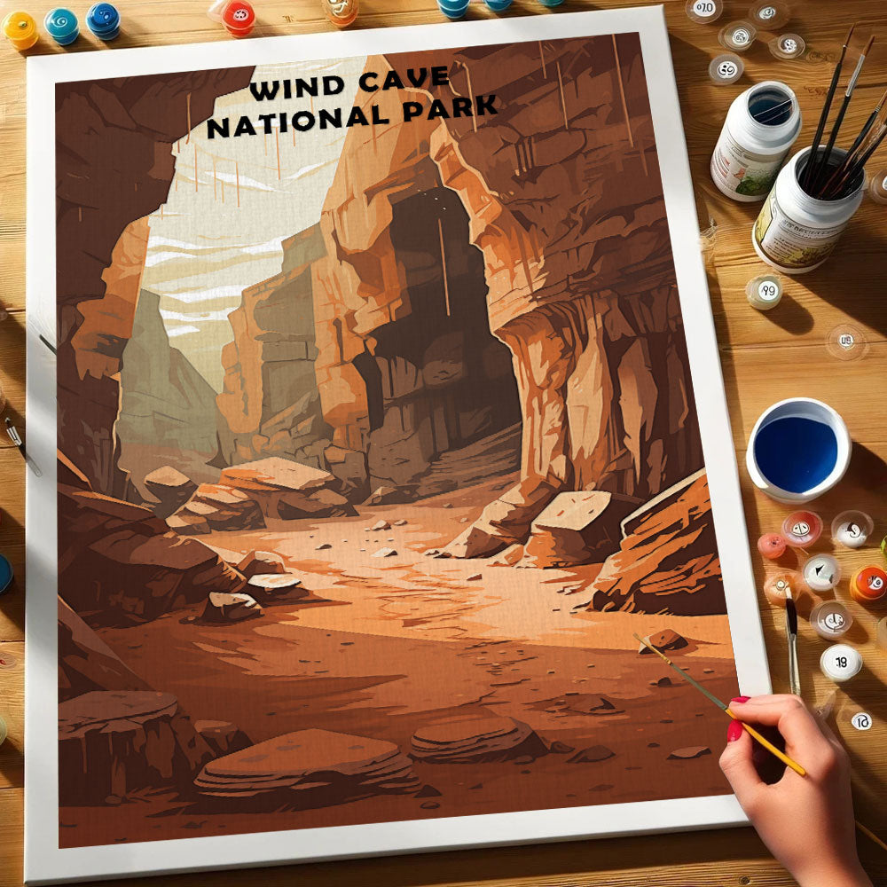 Wind Cave National Park | Paint by Numbers Kit