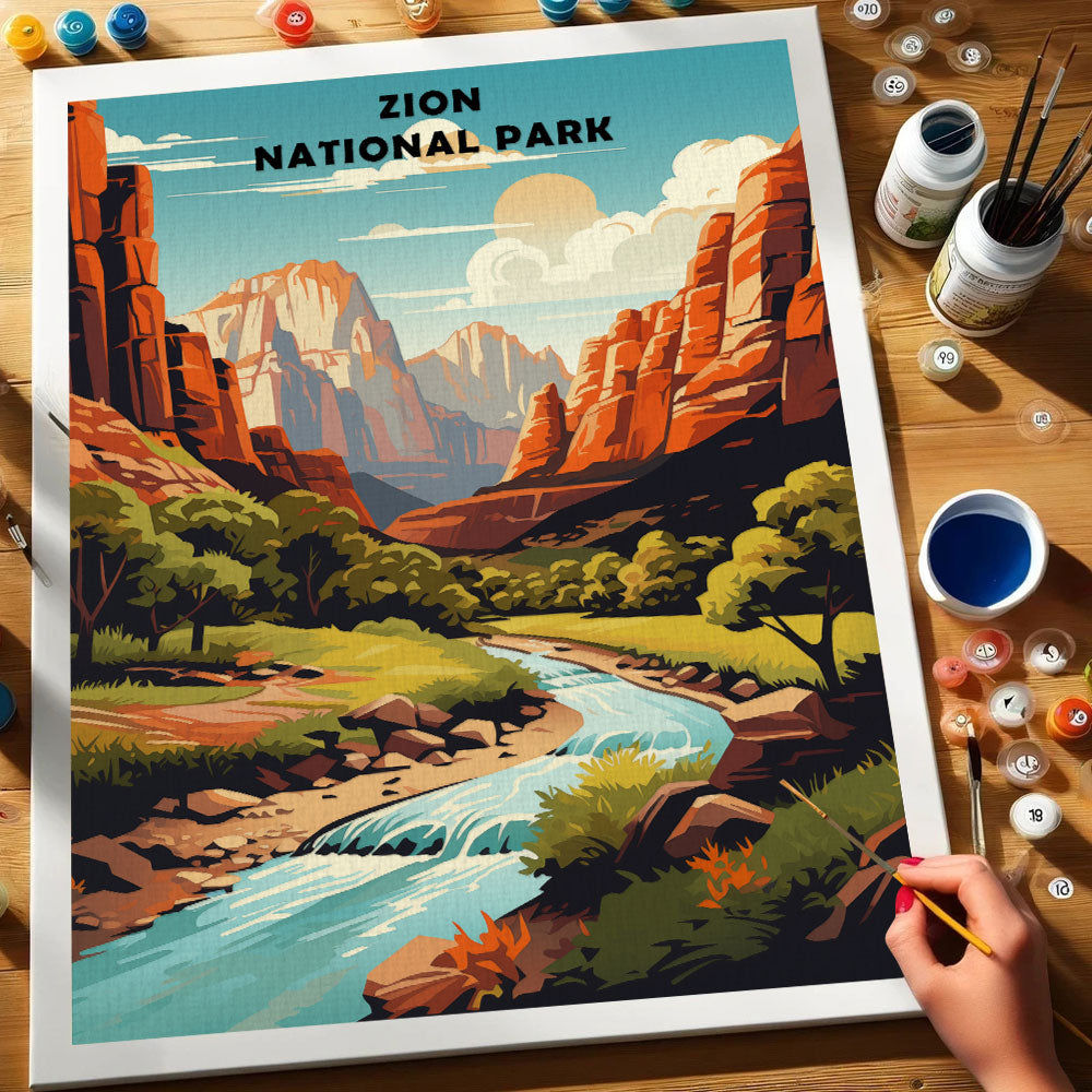 Zion National Park | Paint by Numbers Kit