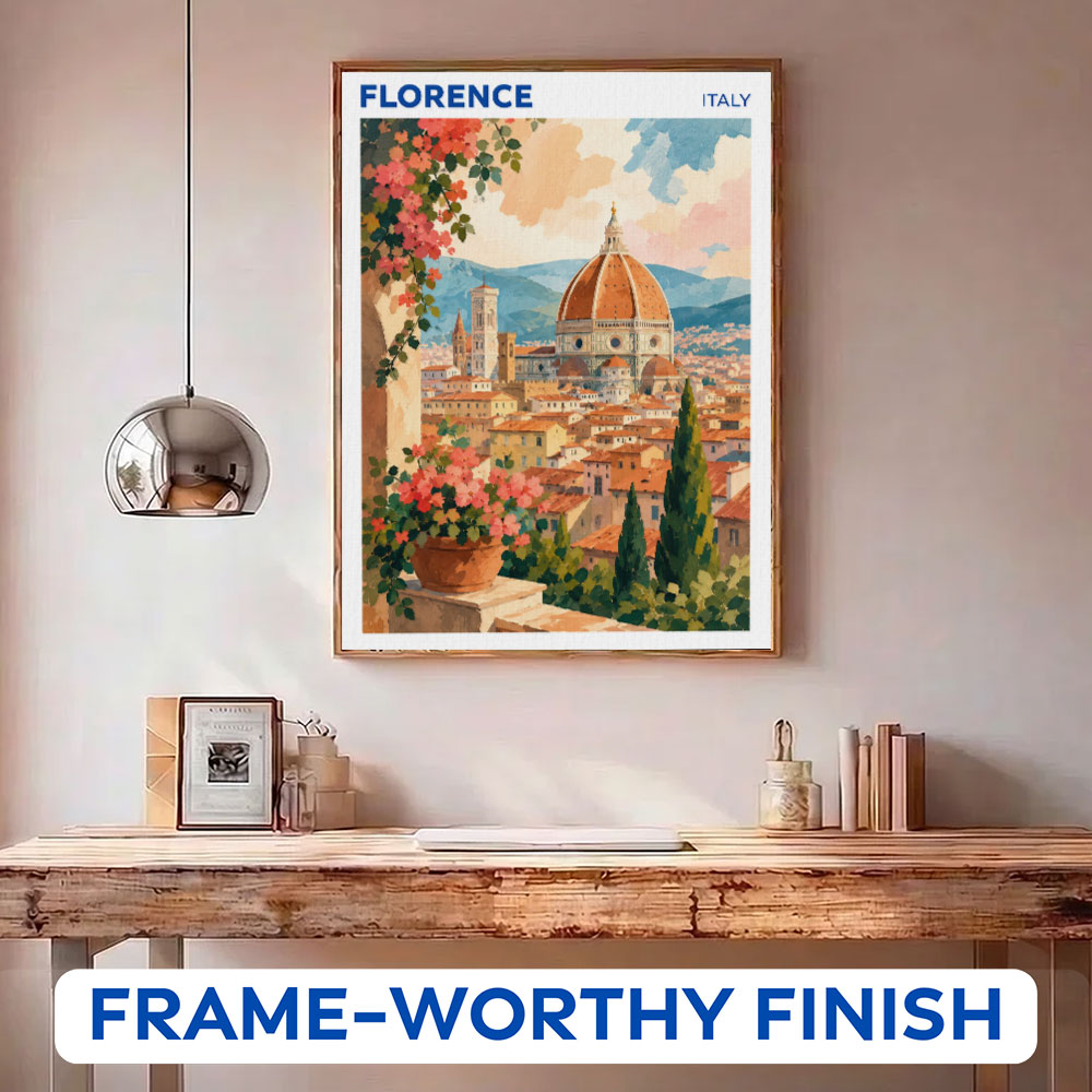 Florence, Italy Travel Poster | Paint by Numbers Kit
