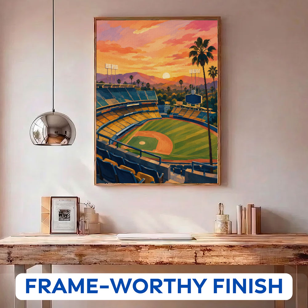 Los Angeles Golden Hour Ballpark | Paint by Numbers Kit
