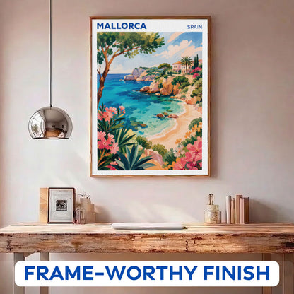 Mallorca, Spain Travel Poster | Paint by Numbers Kit