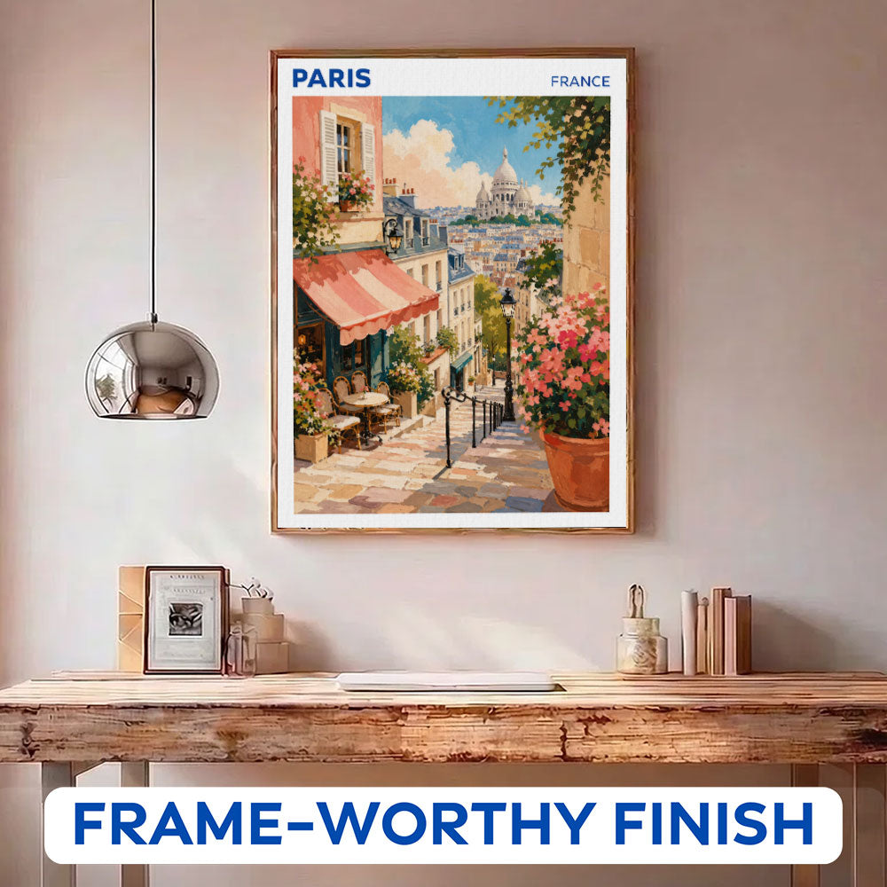 Paris, France Travel Poster | Paint by Numbers Kit