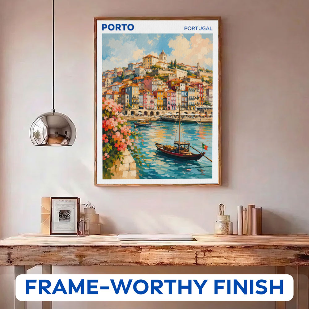 Porto, Portugal Travel Poster | Paint by Numbers Kit