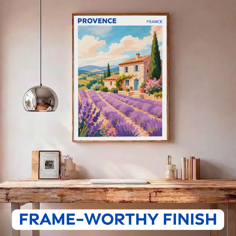 Provence, France Travel Poster | Paint by Numbers Kit