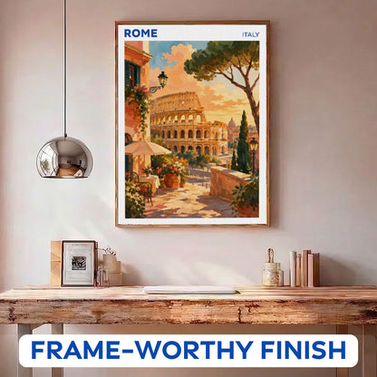 Rome, Italy Travel Poster | Paint by Numbers Kit