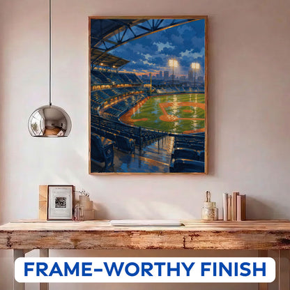 Seattle Rainy Night Ballpark | Paint by Numbers Kit