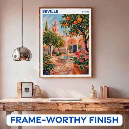 Seville, Spain Travel Poster | Paint by Numbers Kit