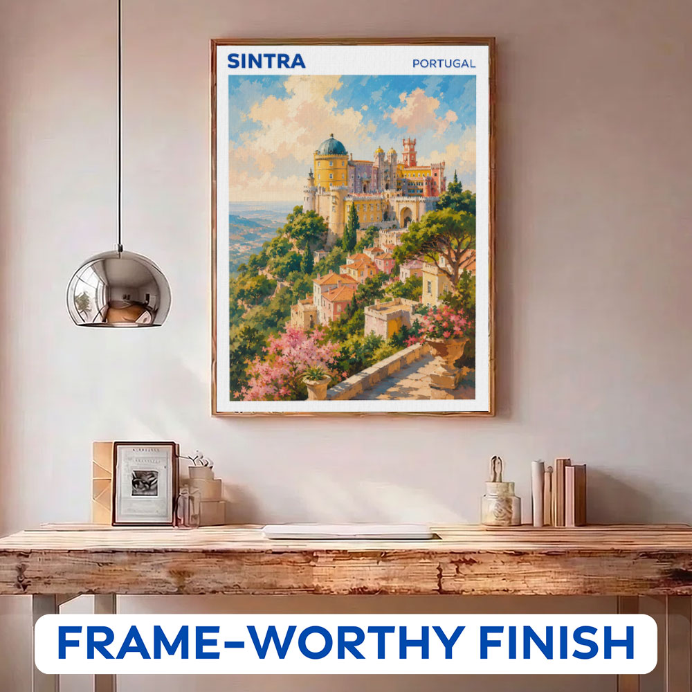 Sintra, Portugal Travel Poster | Paint by Numbers Kit
