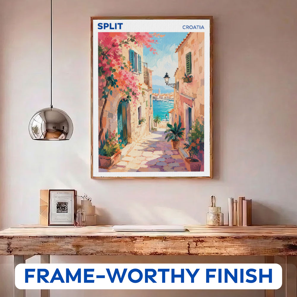 Split, Croatia Travel Poster | Paint by Numbers Kit