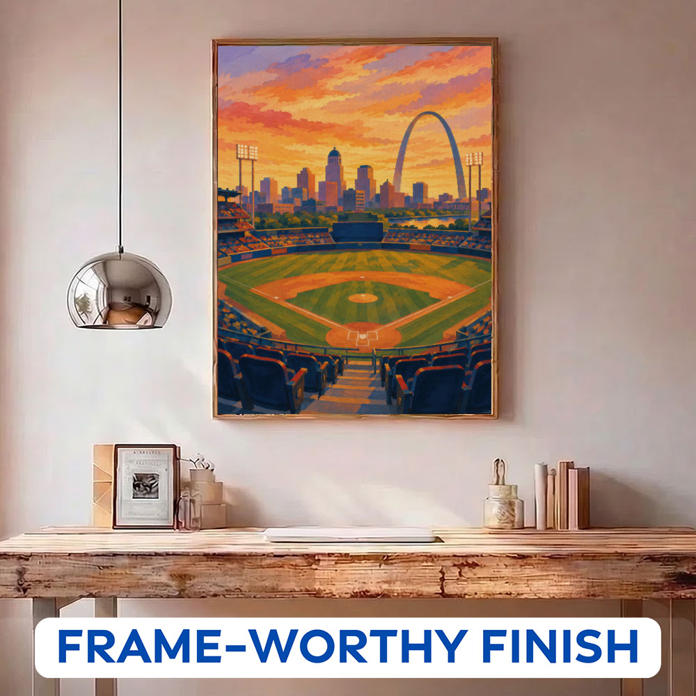 St. Louis Arch Skyline Ballpark | Paint by Numbers Kit