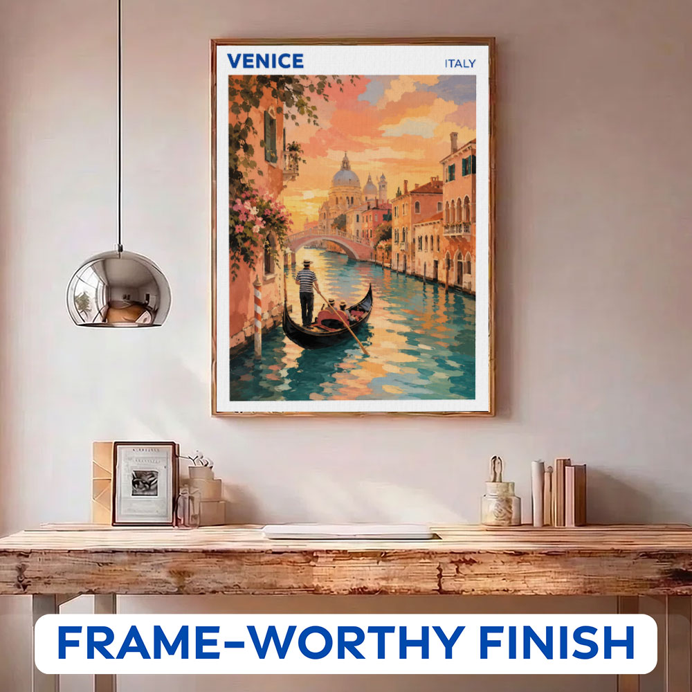 Venice, Italy Travel Poster | Paint by Numbers Kit