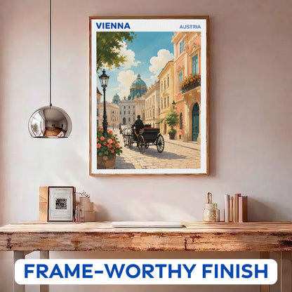 Vienna, Austria Travel Poster | Paint by Numbers Kit