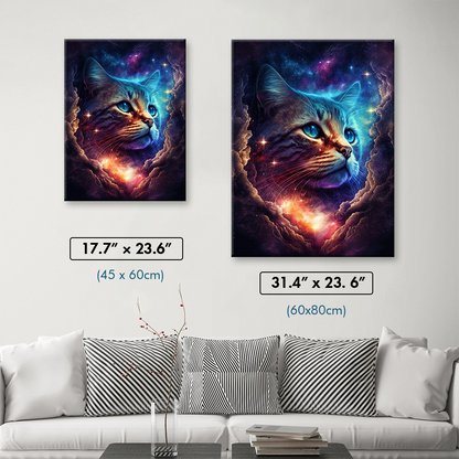 Cat Within The Galaxy Diamond Painting