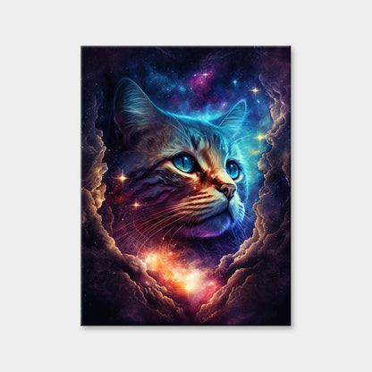 Cat Within The Galaxy Diamond Painting