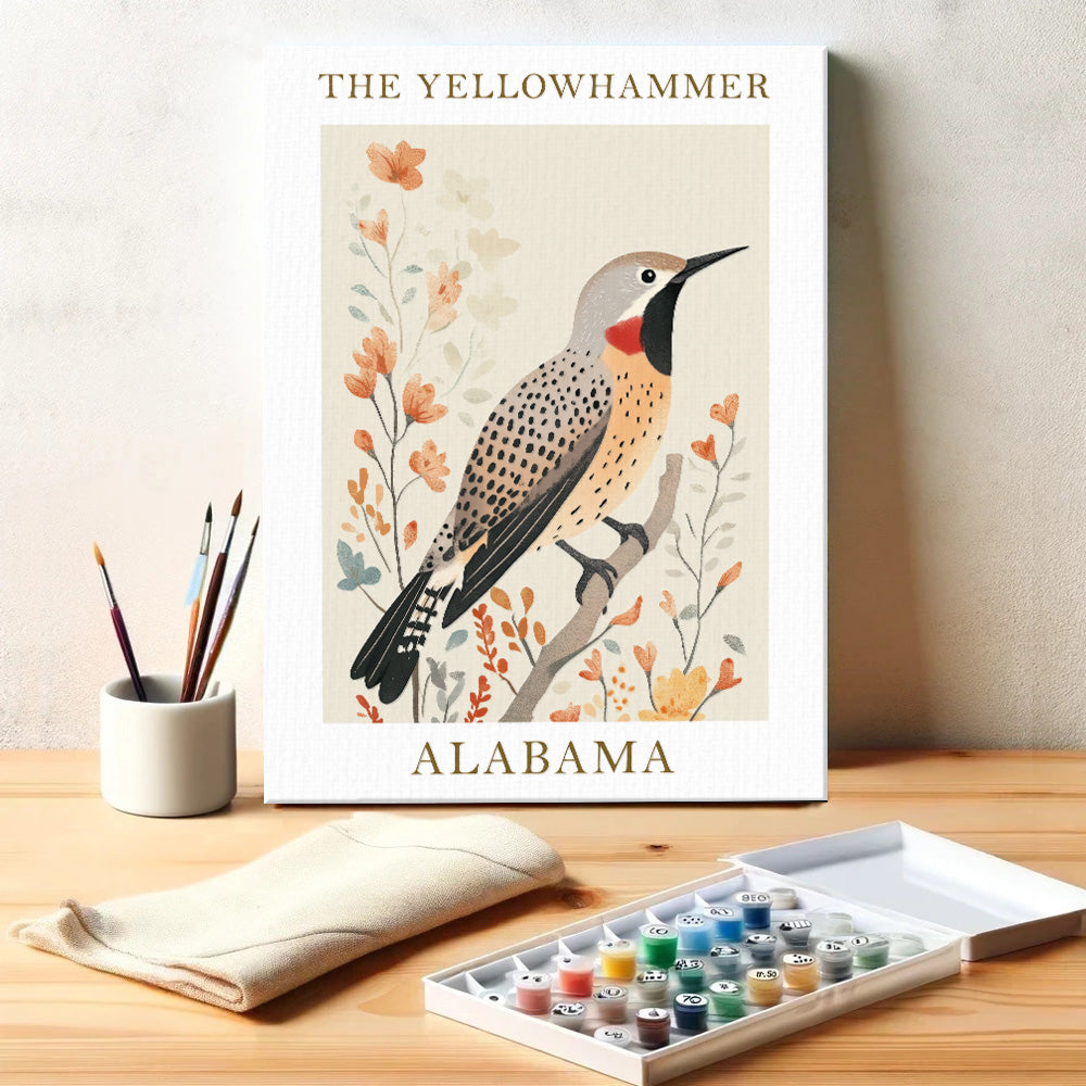 Alabama State Bird Yellowhammer | Paint by Numbers Kit