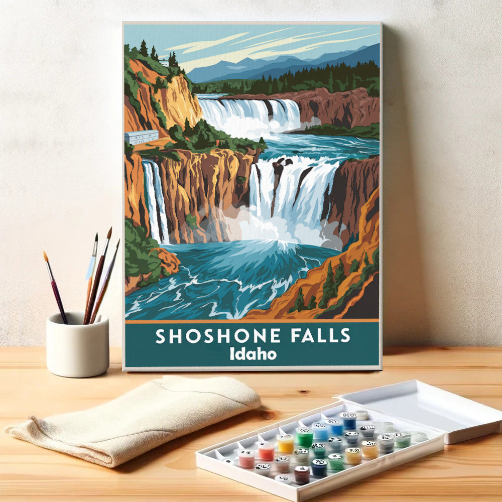 Idaho – Shoshone Falls | Malen nach Zahlen Set