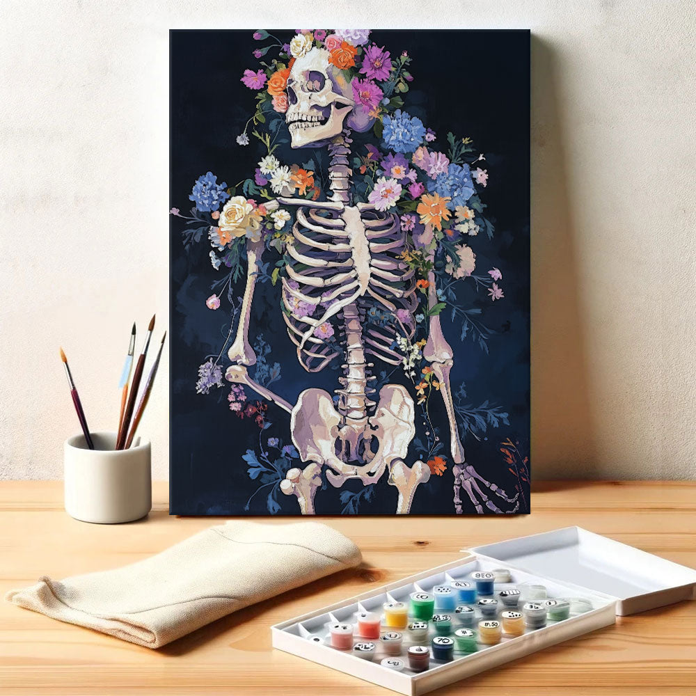 Blooming Bones | Paint by Numbers Kit