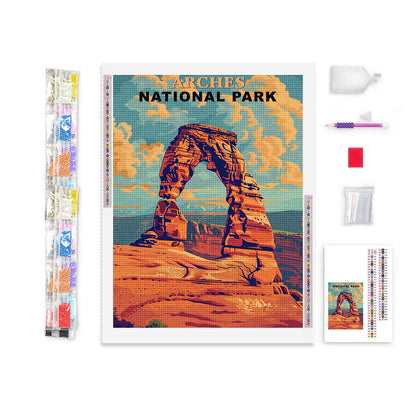 Arches National Park Diamond Painting (Vintage Edition)