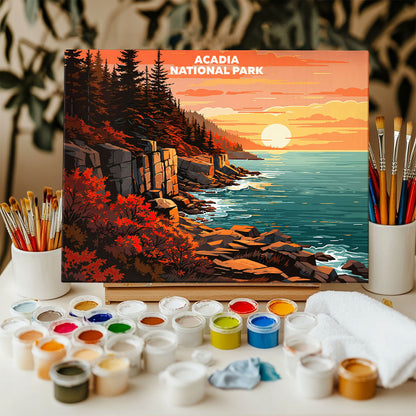 Acadia National Park - Landscape | Paint by Numbers Kit