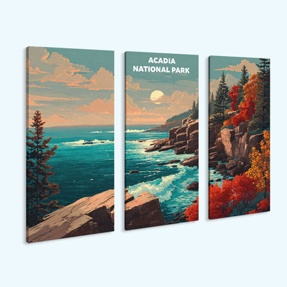 Acadia National Park | 3 Panel Paint by Numbers Kit