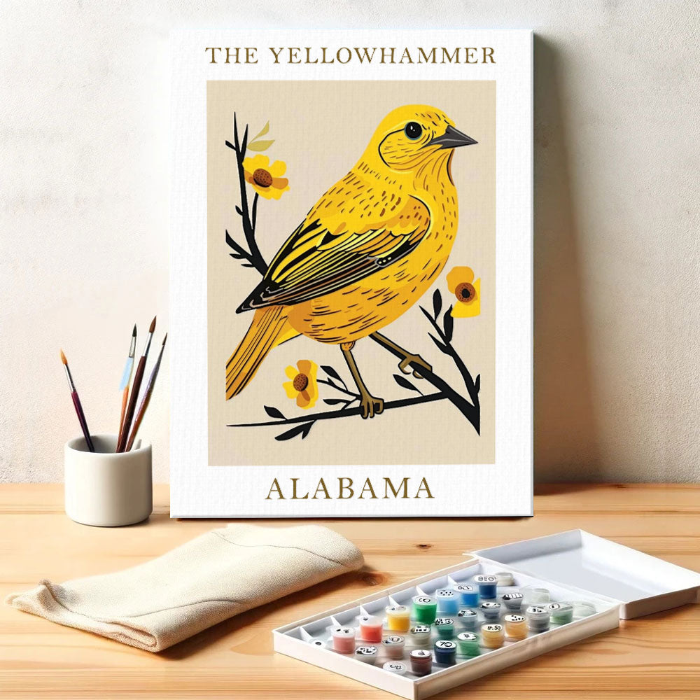 Alabama State Bird Yellowhammer | Paint by Numbers Kit