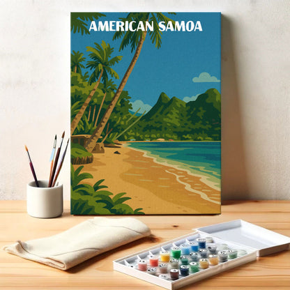 American Samoa National Park Beginner | Paint by Numbers Kit