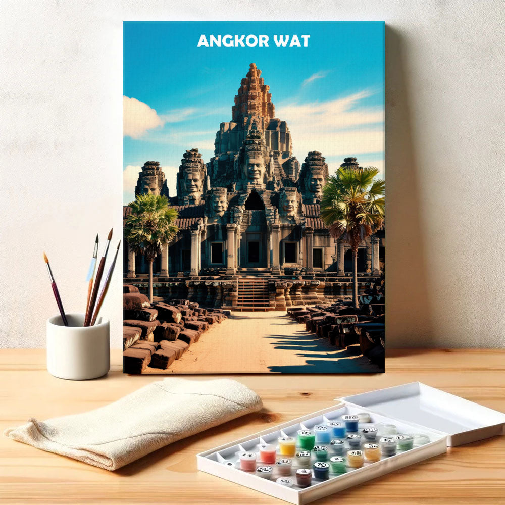 Angkor Wat, Cambodia - World Heritage | Paint by Numbers Kit