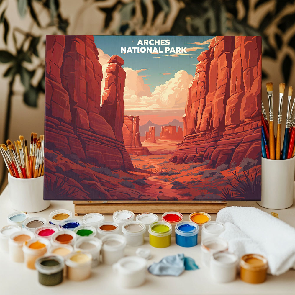 Arches National Park - Landscape | Paint by Numbers Kit