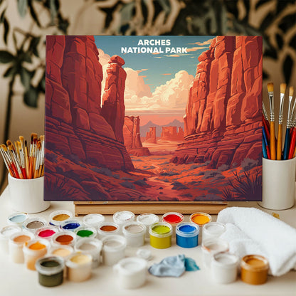 Arches National Park - Landscape | Paint by Numbers Kit