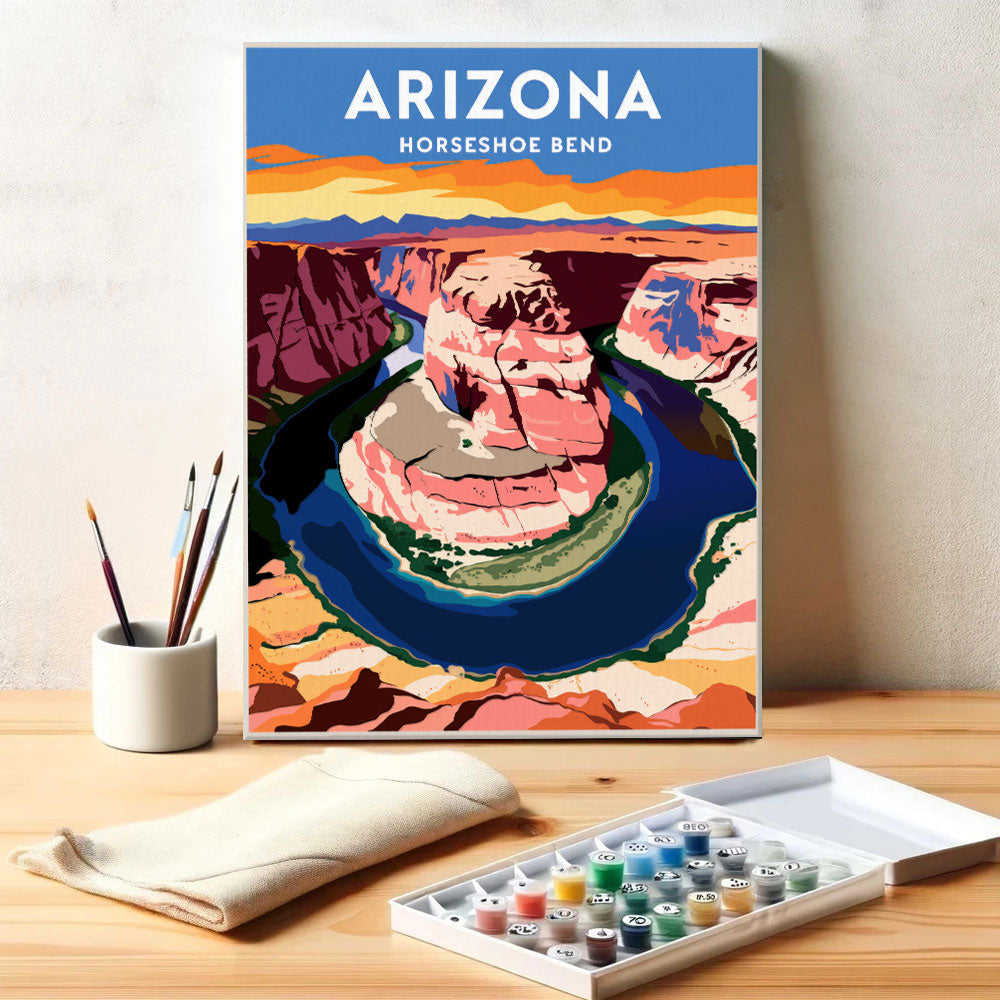 Arizona - Horseshoe Bend | Paint by Numbers Kit
