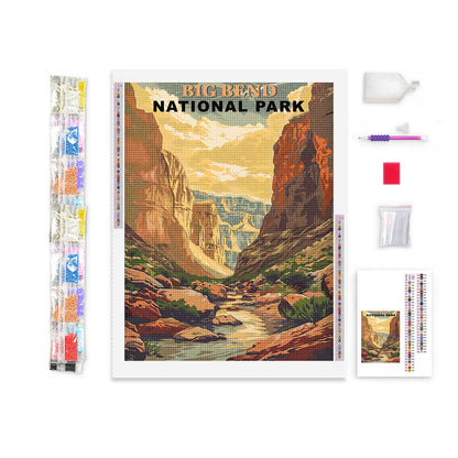 Big Bend National Park Diamond Painting (Vintage Edition)