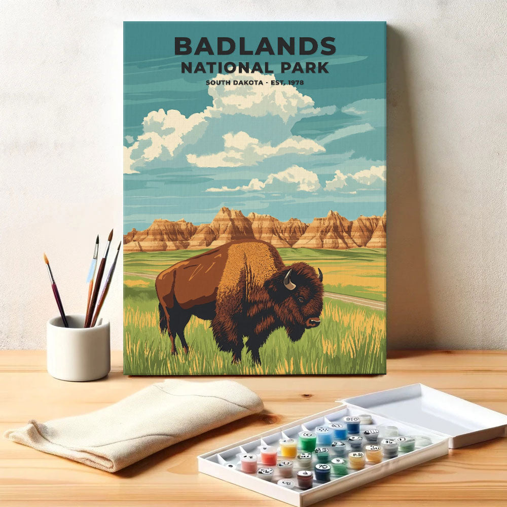 Badlands National Park Heritage Edition | Paint by Numbers Kit