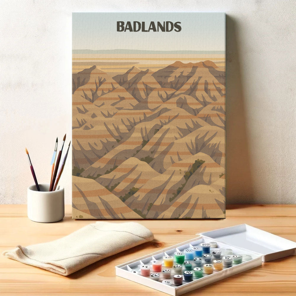 Badlands National Park Beginner | Paint by Numbers Kit