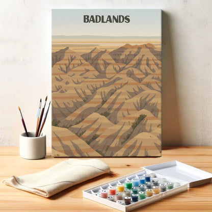 Badlands National Park Beginner | Paint by Numbers Kit